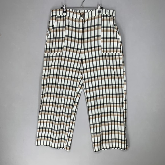 bp Pants - BP Plaid Trouser Pants Wide Leg High Waist 1X